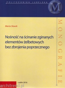Nośność na ścinanie zginanych elementów żelbetowych bez zbrojenia poprzecznego